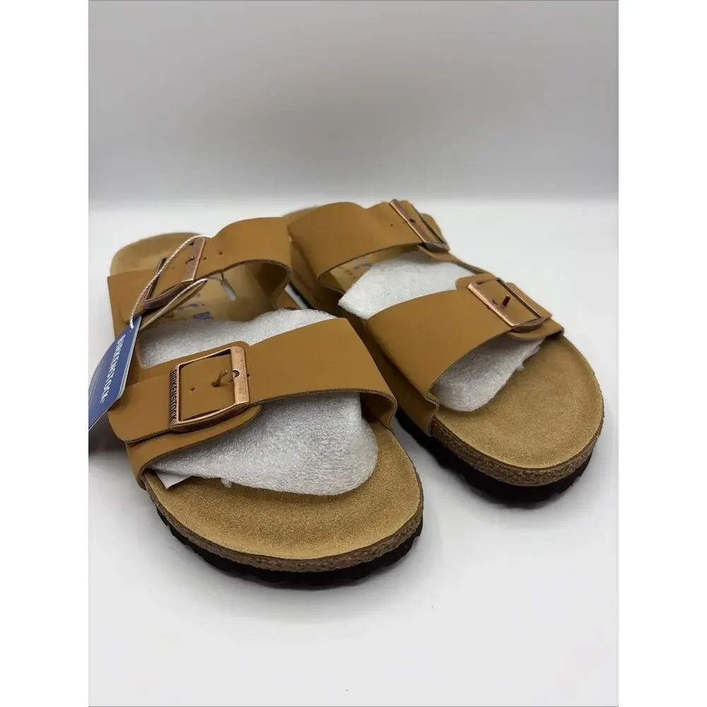 Birkenstock Arizona Pecan Nubuck Soft Footbed Sandals US M 9 W 11 EU 42 NWOB
